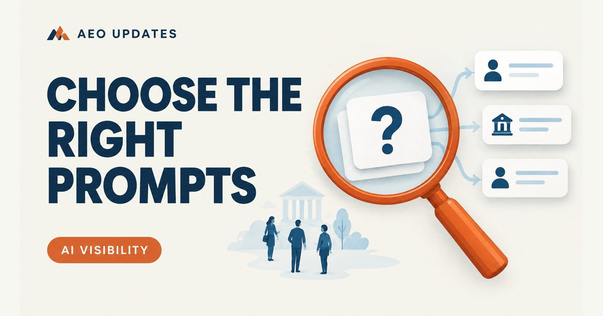 How to choose the right prompts for AI visibility tracking